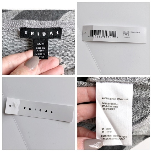 Tribal Camo Raglan Top - Picture 6 of 9